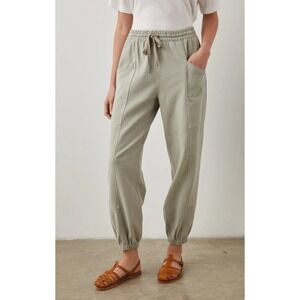 Rails Haven Womens S Faded Olive Utility‎ Jogger Pants Drawstring Waist Pockets